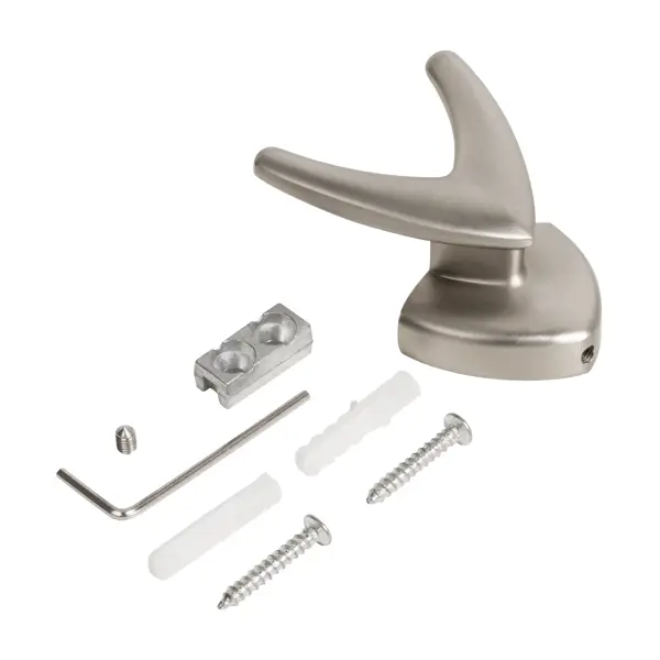 Крючок мебельный Ajax MB-LM/K-003 цвет матовый никель