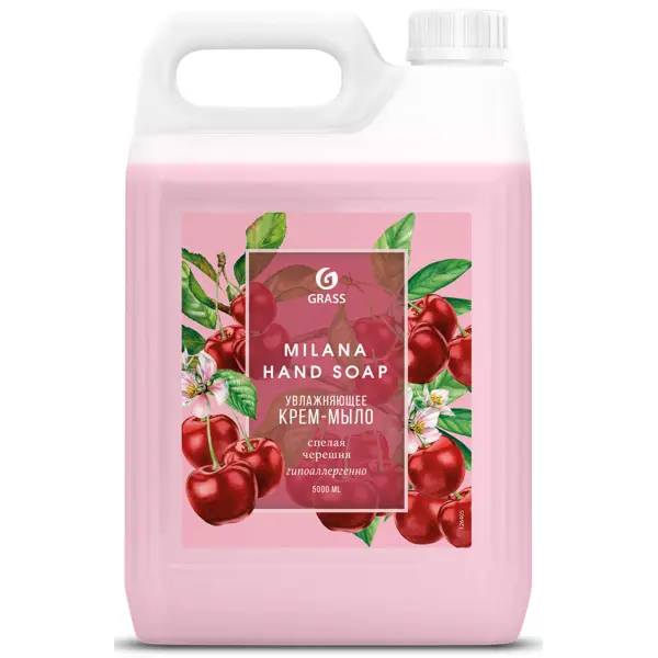 Жидкое мыло Grass Milana Спелая черешня 5 кг
