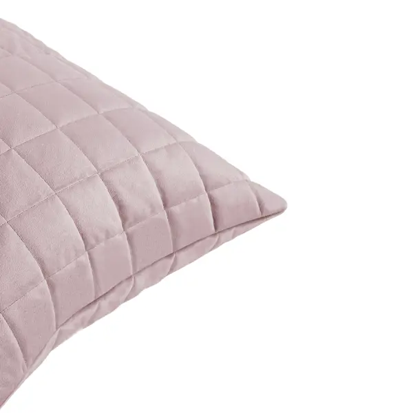 Подушка Inspire Etna 50x50 см велюр цвет серо-сиреневый