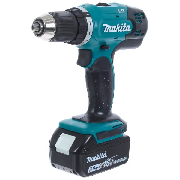 Дрель-шуруповерт аккумуляторная Makita DDF453RFE, 18 В Li-ion 2x3 Ач