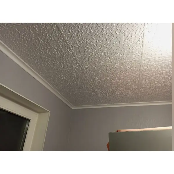 Потолочная плитка полистирол белая Комфорт Пласт Дюна 50x50 см 2 м²