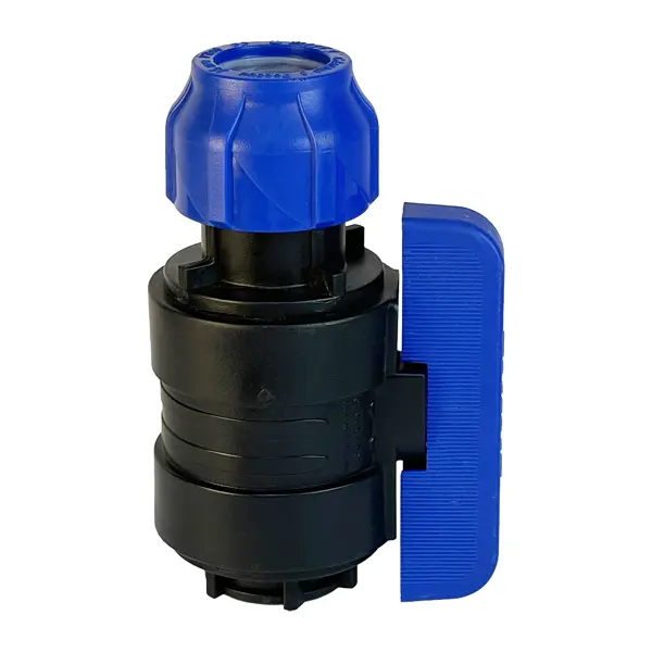 Кран шаровой прямой Valfex DN15 PN16 1/2"x25 ВР полипропилен ручка бабочка