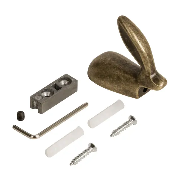 Крючок мебельный Ajax MB-LM/K-001 5x5.8x1 см цвет бронза