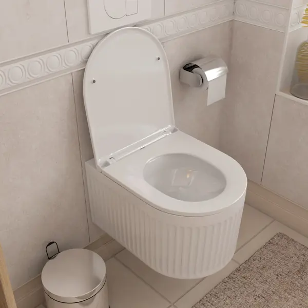 Унитаз подвесной Teymi Martta Tornado безободковый с сиденьем микролифт