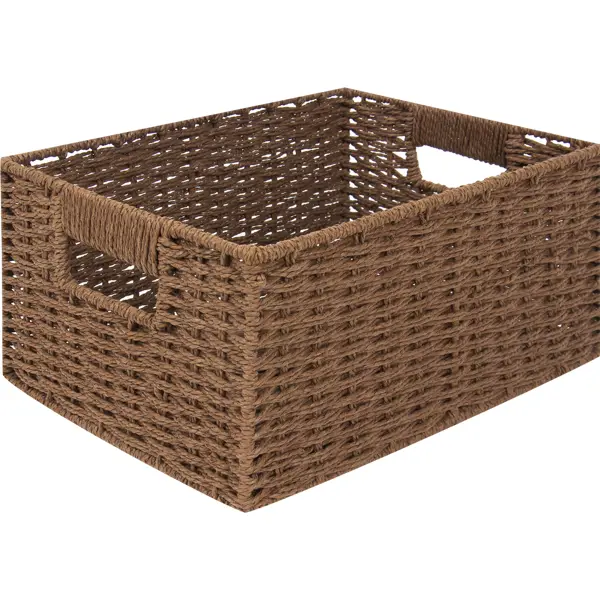 Корзина для хранения 31x15x23 см бамбук цвет коричневый