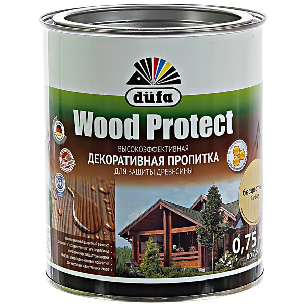 Антисептик Dufa Wood Protect прозрачный 0.75 л