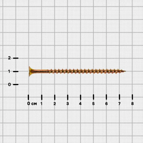 Саморезы по дереву DILWIS потайные острые оцинкованные 4.2x75 мм 1 кг
