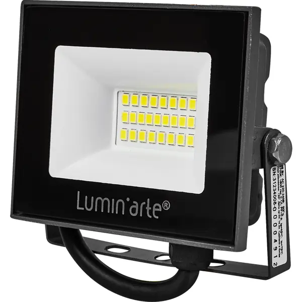 Прожектор светодиодный уличный Lumin Arte 20 Вт 5700К IP65 нейтральный белый свет