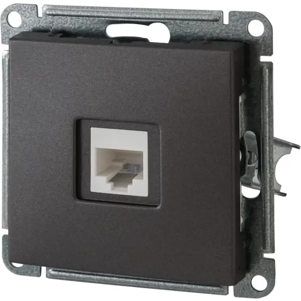 Розетка компьютерная встраиваемая Systeme Electric W59 Deco RJ45 UTP cat 5e цвет графит