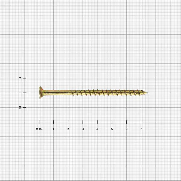 Саморезы по дереву Dilwis потайные острые оцинкованные 4.2x75 мм 1 кг