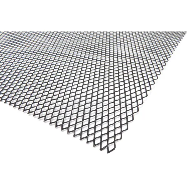 Лист декоративный 0.8x600x1200 мм алюминий цвет черный