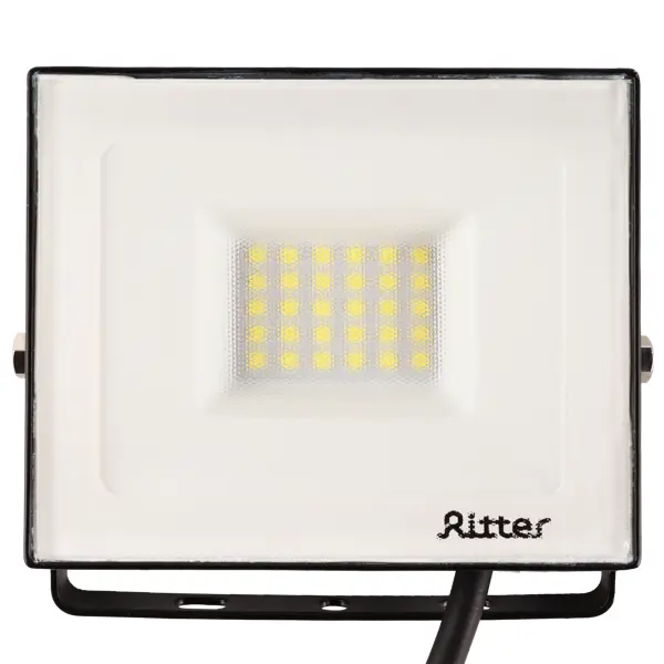Прожектор светодиодный уличный Ritter Profi 53407 9 30 Вт 3000 Лм 180-240В холодный белый свет 6500К IP65 черный