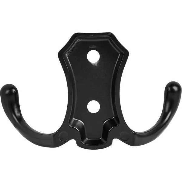 Крючок мебельный 7.7x5.8x2.95 см цвет матовый черный