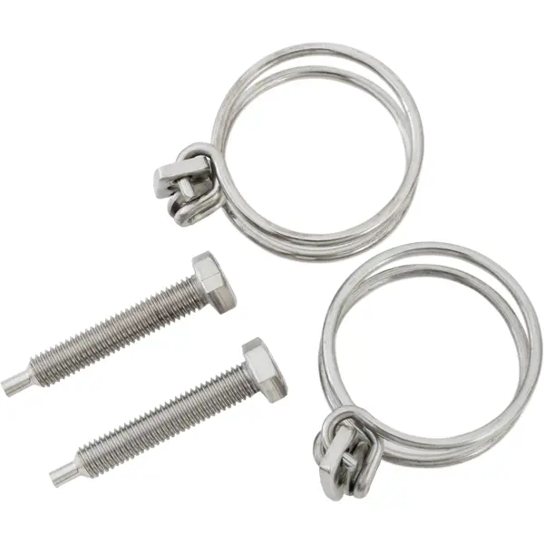 Хомут двойной 35 мм BOUTTE, нержавейка, 2 шт.