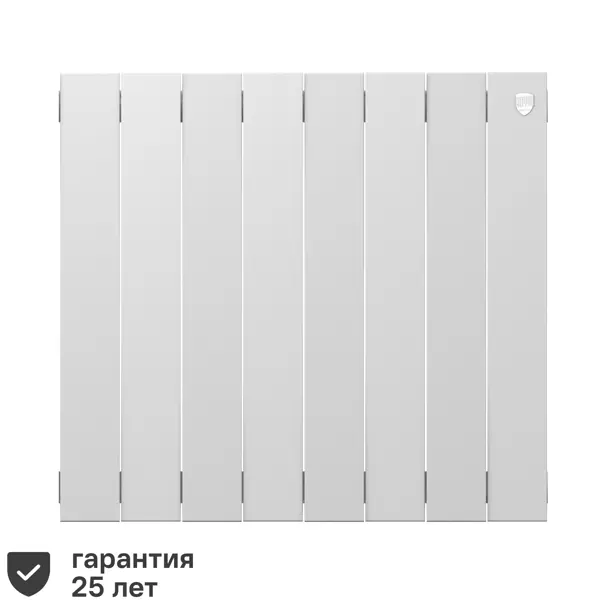 Радиатор секционный Royal Thermo Pianoforte 500/100 8 секций боковое подключение биметалл белый