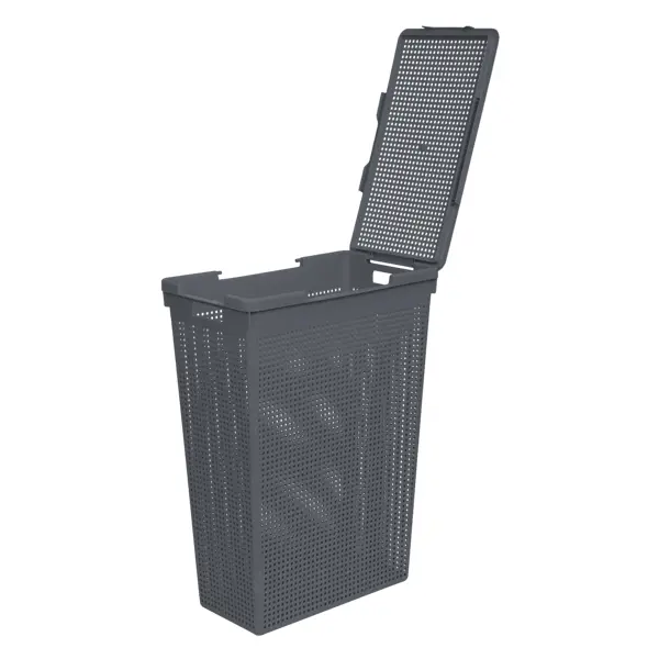 Корзина для белья Виолет Лофт 50л 45x60x26 см цвет серый