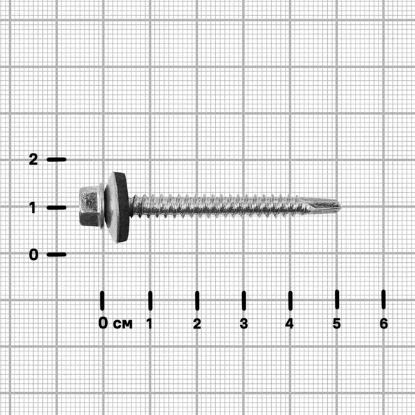 Саморезы кровельные по металлу DILWIS оцинкованные с буром 5.5x51 мм на вес
