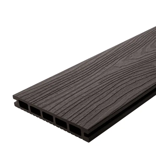 Террасная доска ДПК T-Decks цвет Венге 3000x150x20 мм двусторонний вельвет 0.45 м²