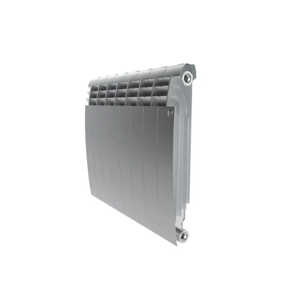 Радиатор секционный Royal Thermo Biliner 500/87 8 секций боковое подключение биметалл серый
