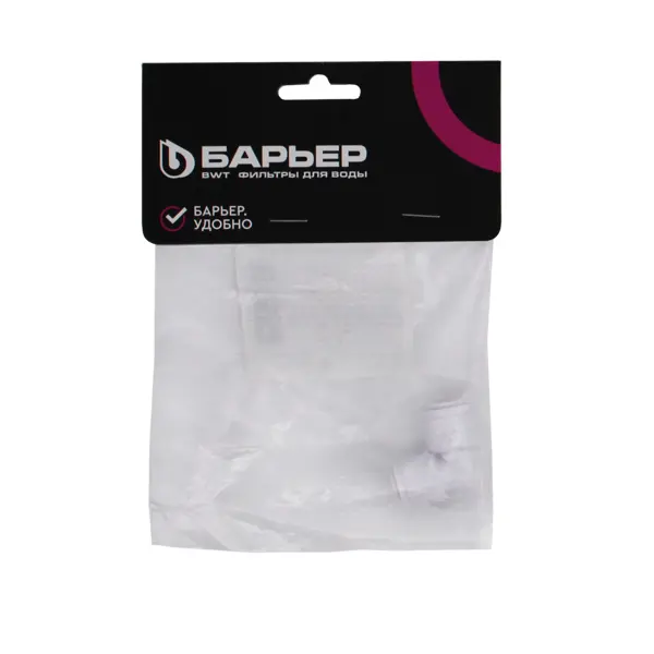 Фитинг угловой QF 1/4"- QF 1/4" пластик