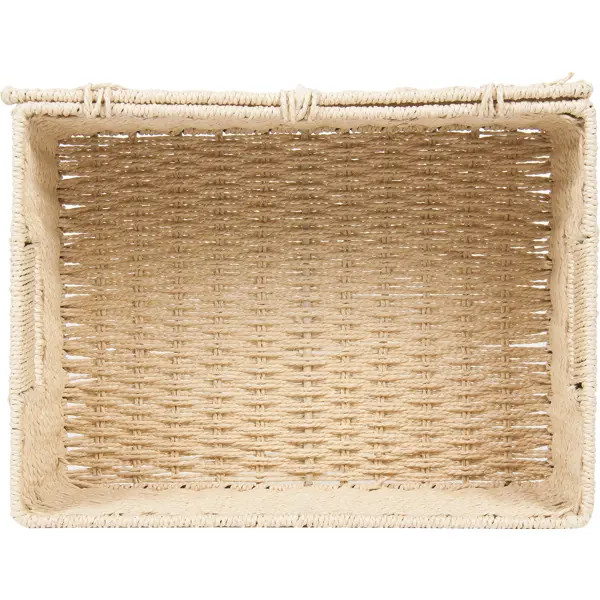Корзина для хранения 31x15x23 см бумажный шпагат цвет бежевый