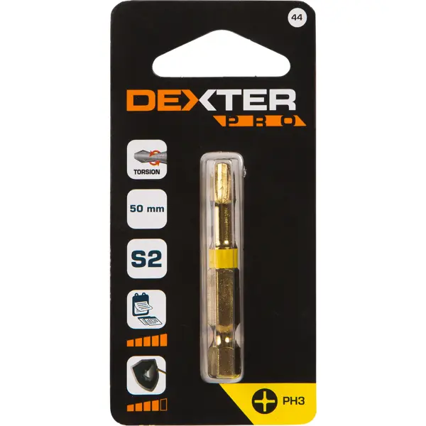 Бита крестовая Dexter к. Pro XM44DP-1 PH3x50 мм