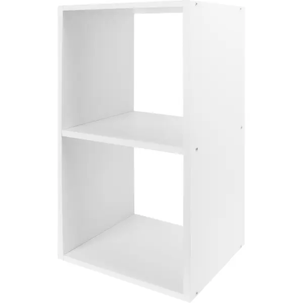Стеллаж Spaceo KUB 2 секции 36x70.5x31.7 см ЛДСП цвет белый