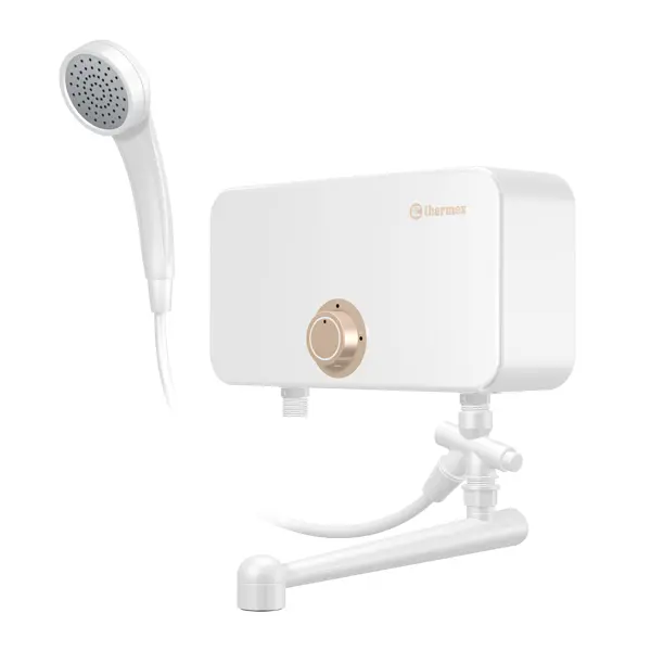 Проточный водонагреватель электрический Thermex Oscar 3500 3.5 кВт белый с душевой лейкой