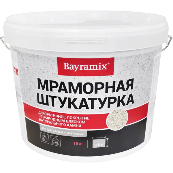 Штукатурка мраморная Bayramix Royal White-N 15 кг