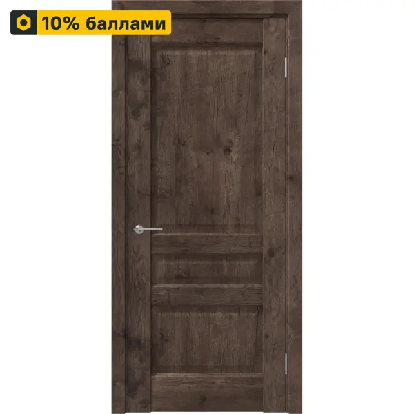 Дверь межкомнатная глухая Artens Магнолия 70x200 см ПВХ цвет акация с замком и петлями