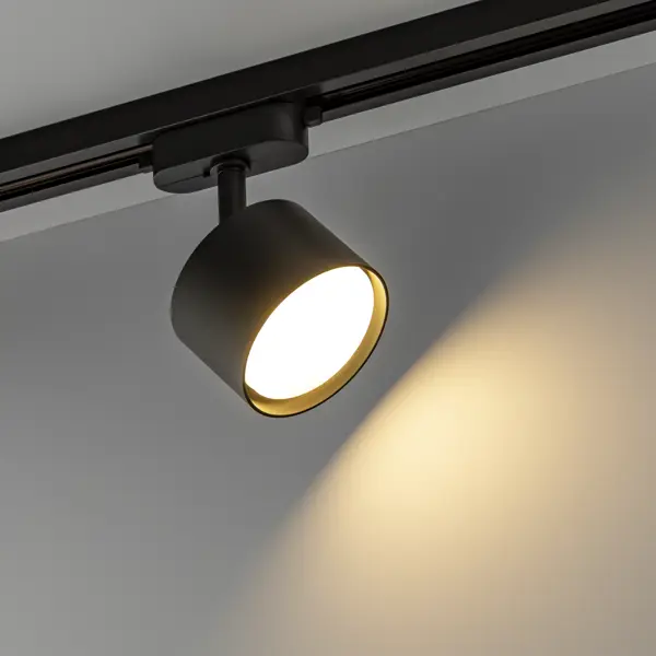 Трековый светильник спот поворотный Ritter Artline 85x55мм под лампу GX53 до 4м² металл цвет чёрный