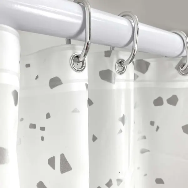 Штора для ванной Lemer Cabras 180x180 см PEVA цвет белый