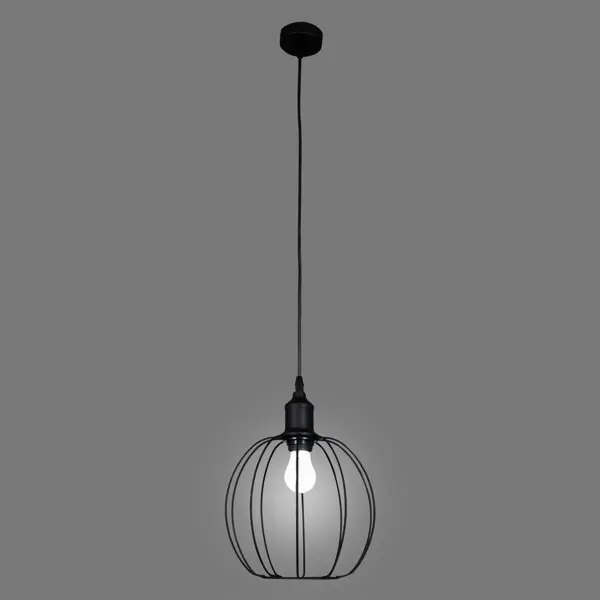 Подвесной светильник Inspire Сфера 1 лампа 3м² Е27 цвет черный матовый