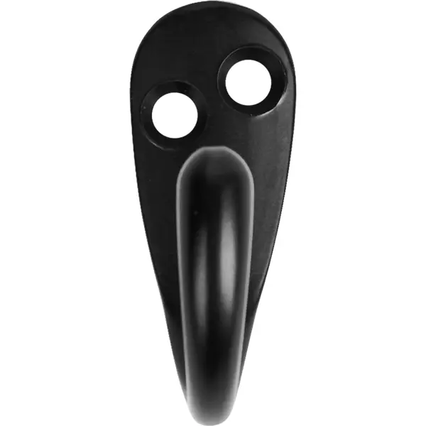 Крючок мебельный 1.88x4.7x3.87 см цвет матовый черный