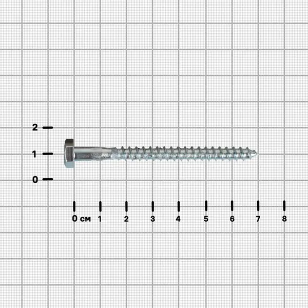 Болты сантехнические DILWIS Глухарь оцинкованные 6x70 мм