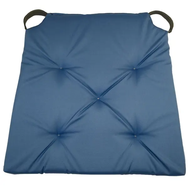 Подушка для стула Linen Way 40/35x40 см цвет серо-синий