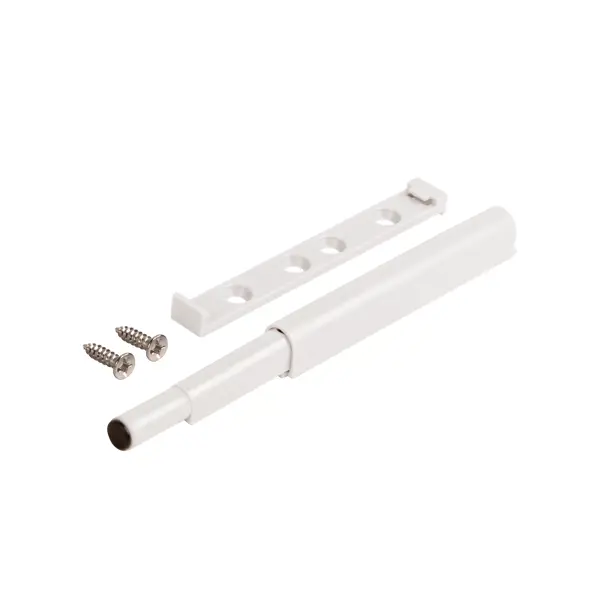 Толкатель мебельный 85x14 мм пластик цвет белый