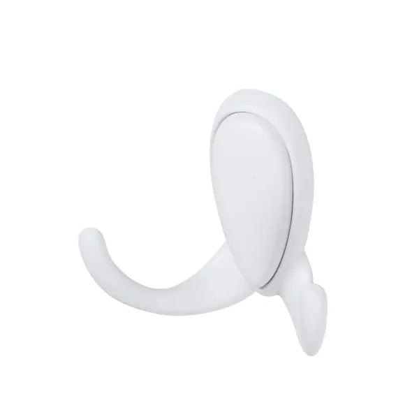 Мебельный крючок N00-N00-MW 13 см ЦАМ белый