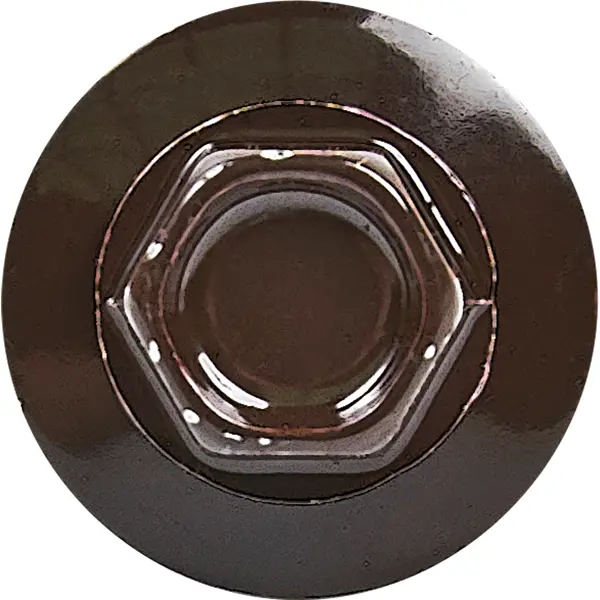 Саморезы кровельные по металлу Standers с пресс-шайбой RAL8017 5.5x19 16 шт.