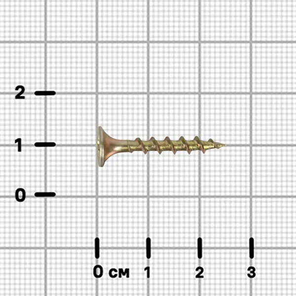 Саморезы по дереву DILWIS потайные острые оцинкованные 3.5x25 мм 40 шт.