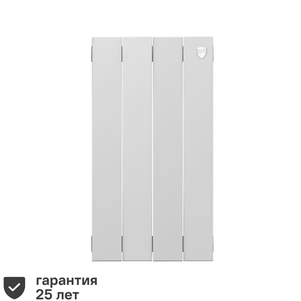 Радиатор секционный Royal Thermo Pianoforte 500/100 4 секции боковое подключение биметалл белый