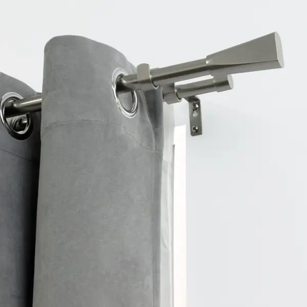 Настенный карниз раздвижной двухрядный d16/19 160-300 см металл цвет никель