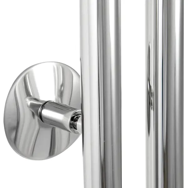 Полотенцесушитель водяной M-образный Equation Элита 60x60 см боковая подводка 1" нержавеющая сталь цвет серебристый