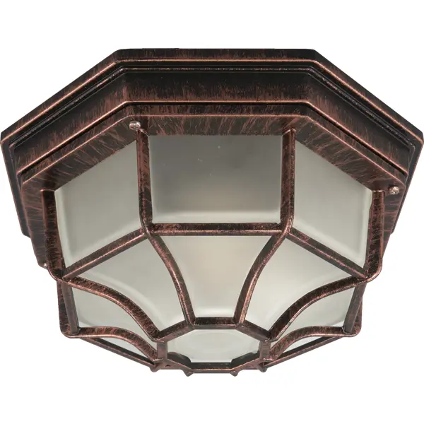 Светильник уличный потолочный Pegas 100 Вт IP65 цвет античная медь