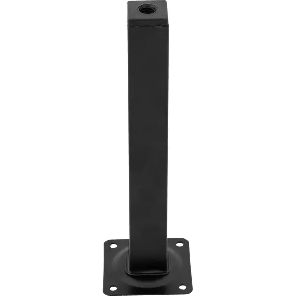 Ножка для мебели квадратная 25x25 мм высота 200 мм черная