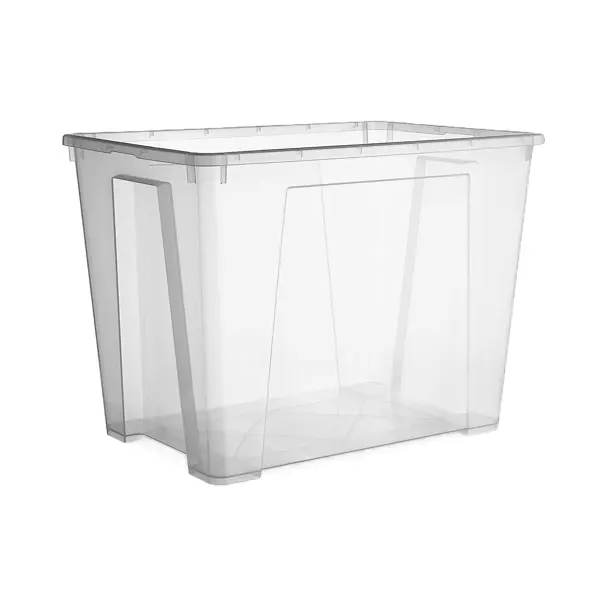Контейнер с крышкой 56x40x42 см 65 л полипропилен цвет прозрачный