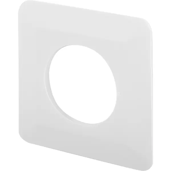 Накладка для розетки №1 1 пост цвет белый