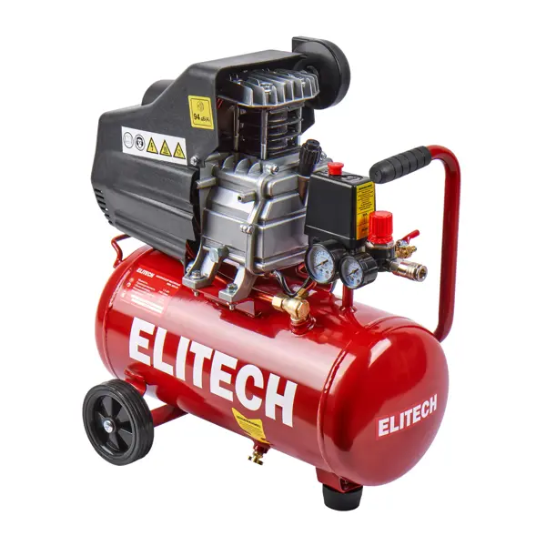 Компрессор сетевой поршневой масляный Elitech КМЛ 300-24, 24 л 240 л/мин