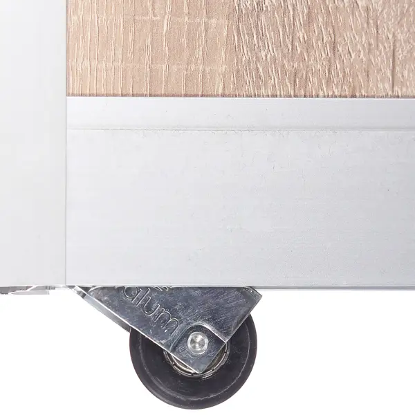 Дверь-купе SPACEO 2255x904 мм высота проема 2300 мм ЛДСП цвет дуб сонома/матовое серебро широкий профиль