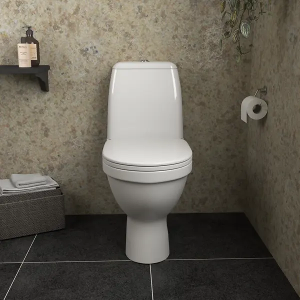 Унитаз-компакт Rosa Сенатор двойной смыв цвет белый